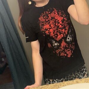 Marvel Black Tee with Spider-Man Graphic